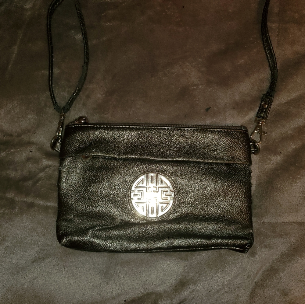 Womens black shoulder purse